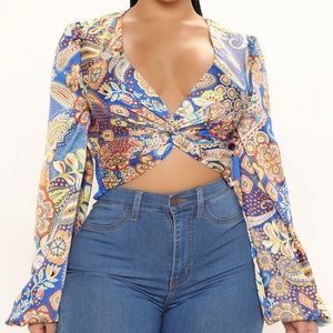 Royal blue crop top 💙